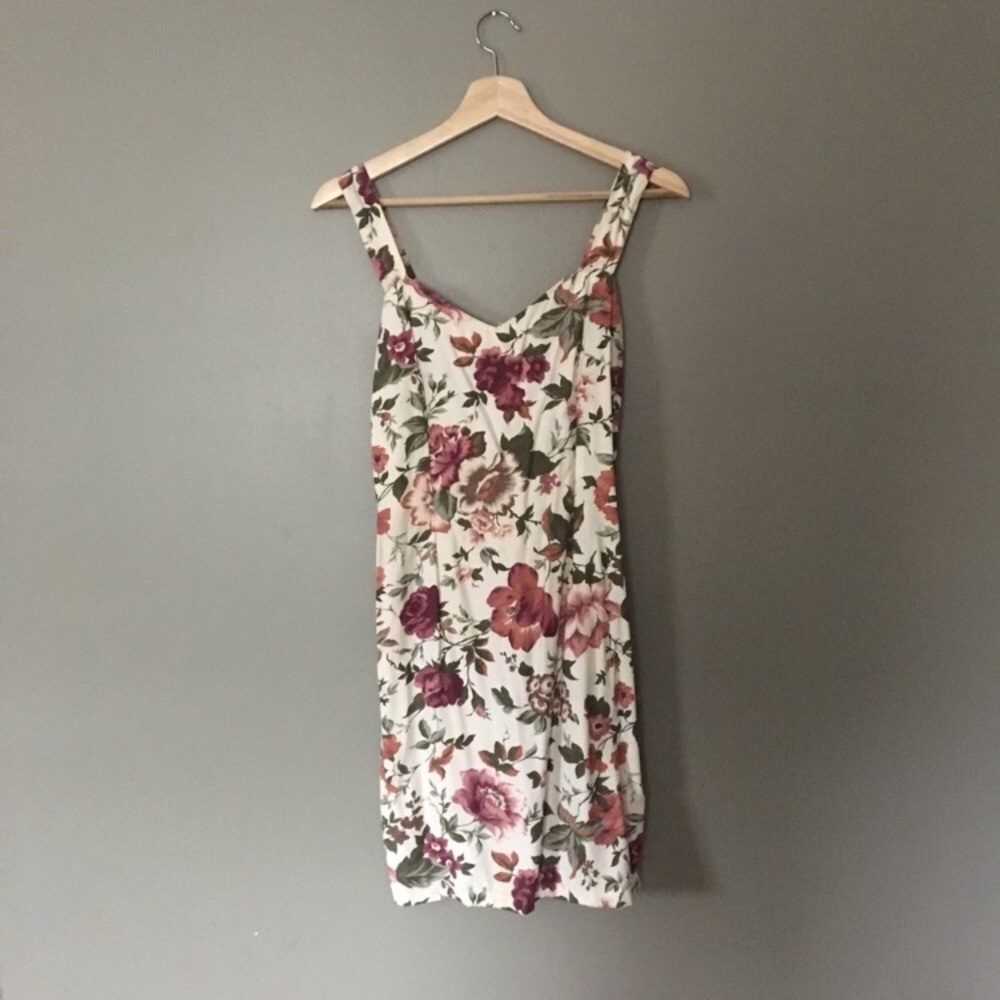 Vintage Floral Summer Pencil Dress